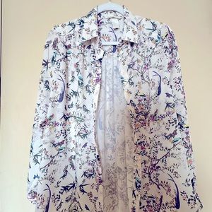 H&M White Spring Blouse